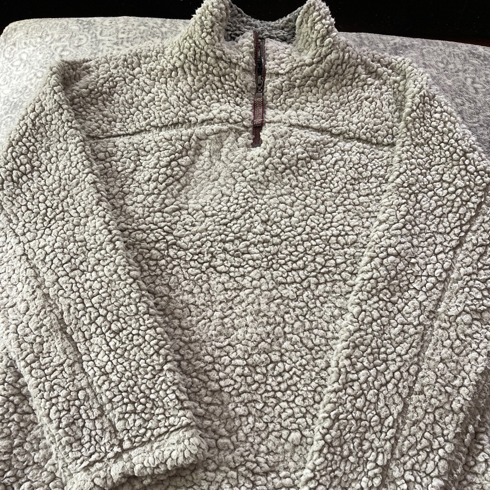 True Grit quarter zip Sherpa pullover sweater 🤍